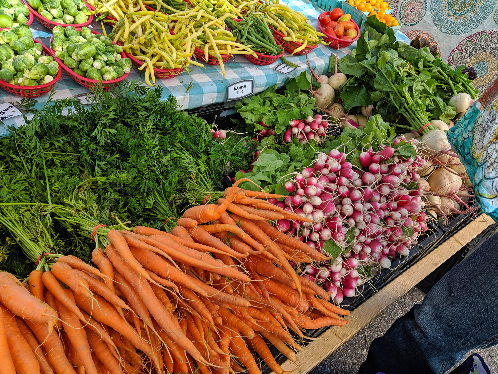 Mill City Farmers Market bright colors fresh vegetables